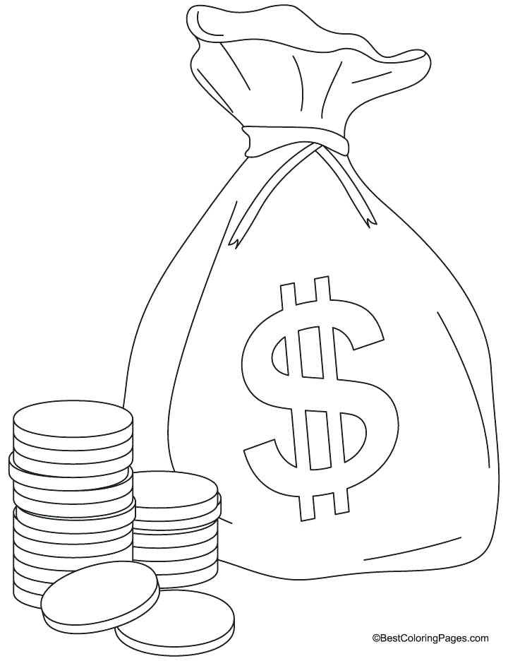720x936 Counting Money Coloring Pages Printable Coloring Free Printable