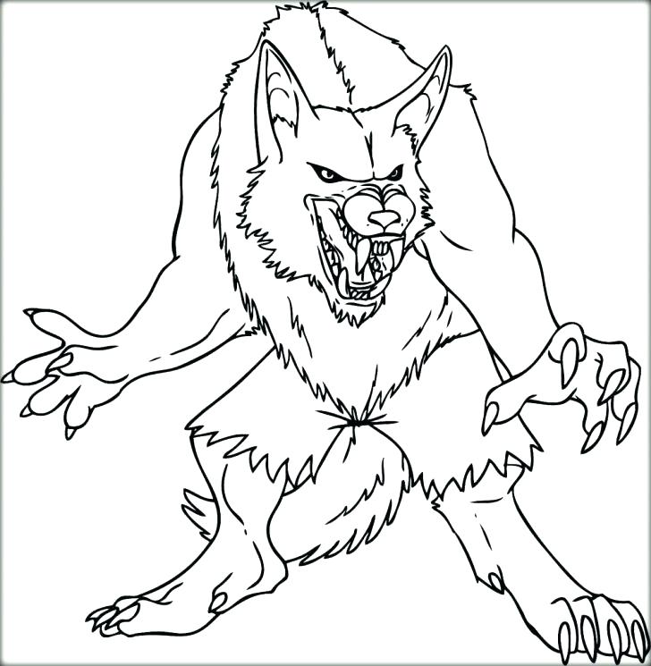 728x745 Werewolf Coloring Pages Werewolf Coloring Page X Werewolf Coloring