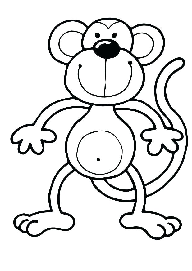 618x874 Little Monkeys Coloring Page