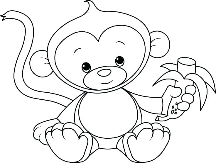 736x556 Spider Monkey Coloring Pages Perfect Baby Monkey Coloring Pages