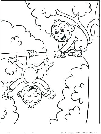 332x440 Spider Monkey Coloring Pages Spider Monkey Coloring Pages X Spider