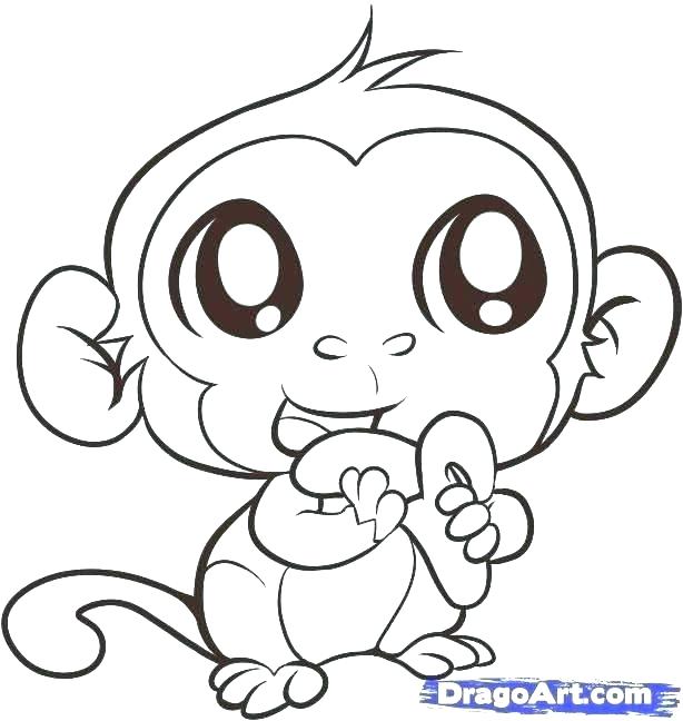 614x648 Printable Monkey Coloring Pages Coloring Pages For Kids Monkey