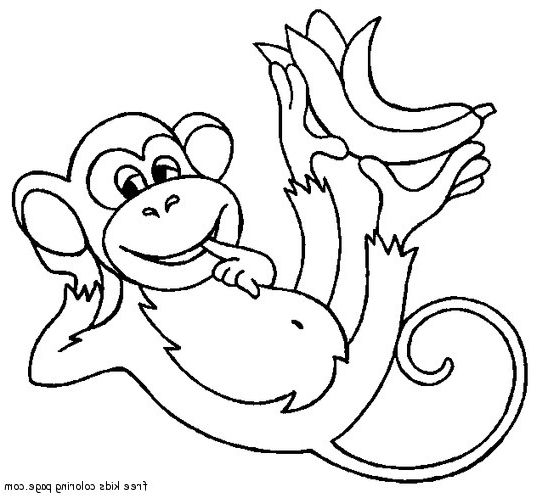 554x498 Coolest Monkey Coloring Pages For Kids