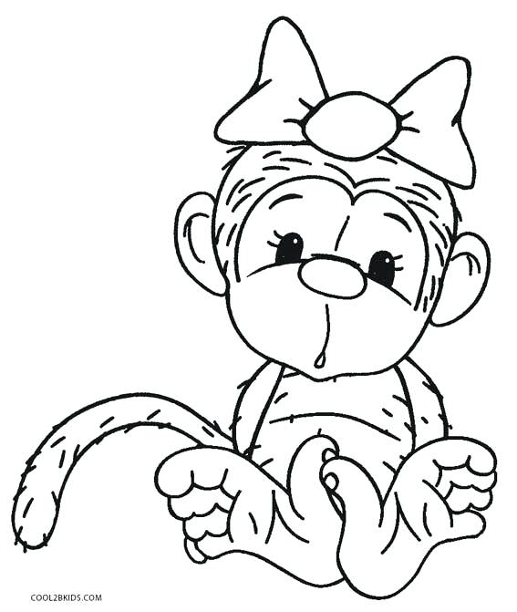 567x671 Free Monkey Coloring Pages Monkey Coloring Pages Free Printable