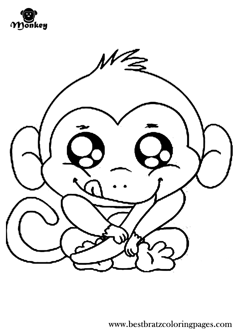 800x1120 Free Printable Monkey Coloring Pages For Kids Coloring Book