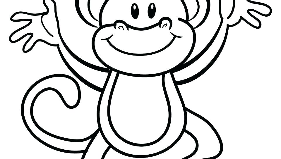 960x544 Coloring Pages Of Baby Monkeys Monkey Coloring Pages Printable