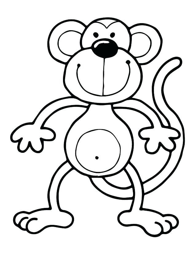 615x870 Printable Monkey Coloring Pages Monkey Coloring Pages Printable