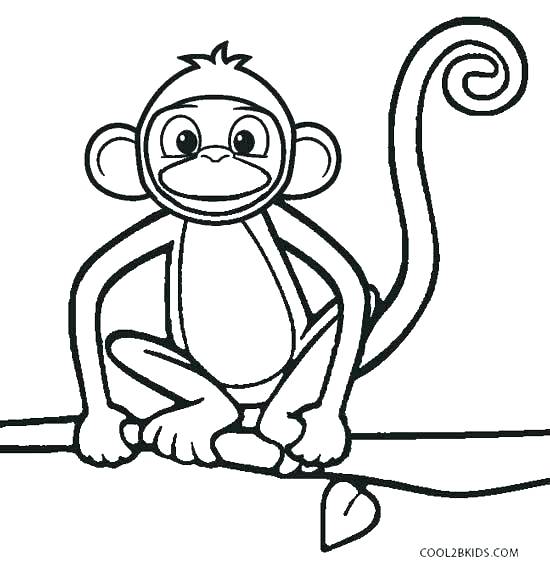 550x570 Monkey Coloring Pages Pdf Coloring Pages Book Coloring Pages