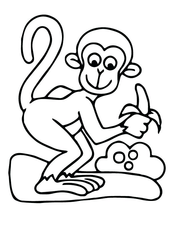 595x842 Wonderful Monkey Coloring Pages