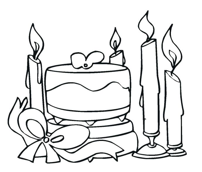 689x587 I Love You Coloring Pages Part Cake And Candles Coloring Pages