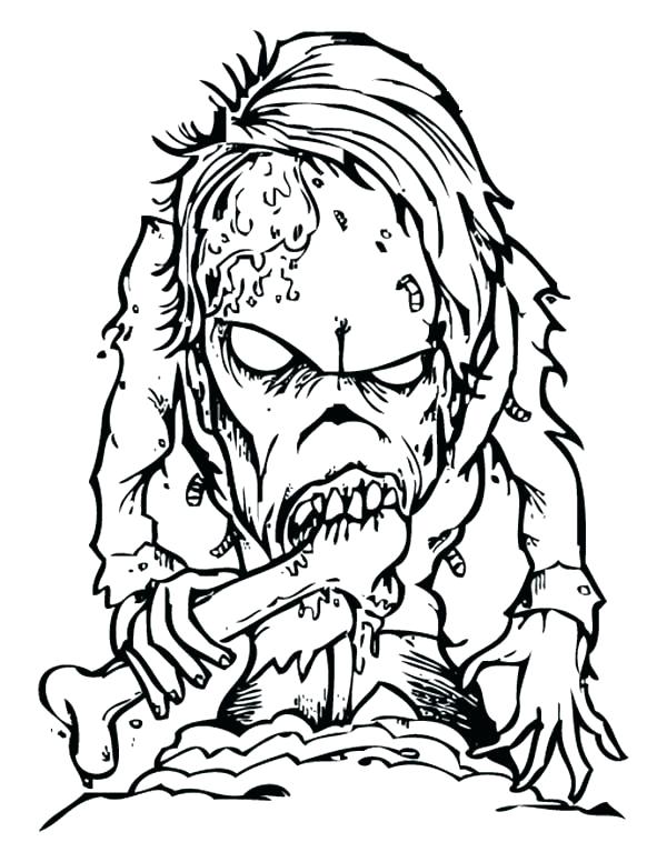 600x776 Monster Coloring Pages Scary Monster Coloring Sheets Monster