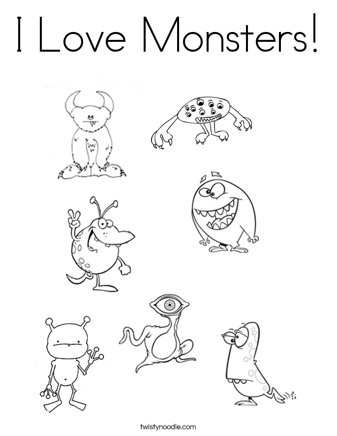 685x886 Monster And Alien Coloring Pages