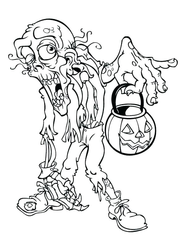 600x776 Scary Coloring Pages