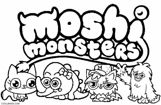 680x443 Moshi Monsters Coloring Pages Printable Moshi Monsters Coloring