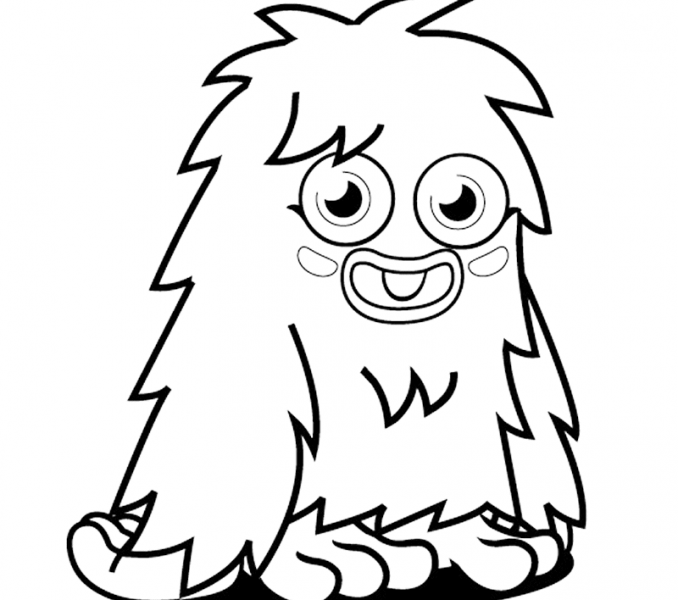678x600 Monster Color Sheets Coloring Page