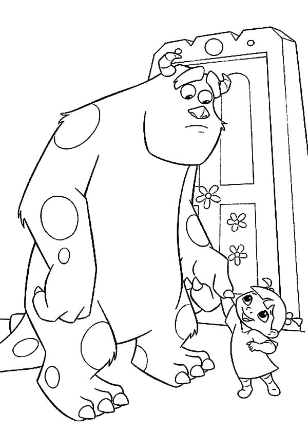 600x839 Monsters Inc Coloring Pages