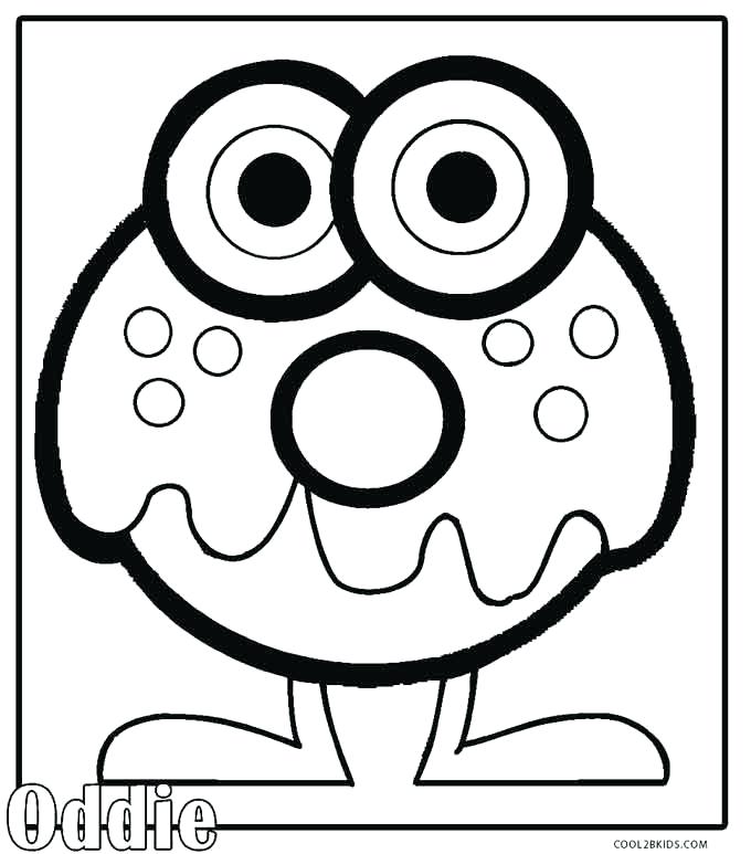 680x773 Inspirational Monster Coloring Pages And Monster Coloring Pages