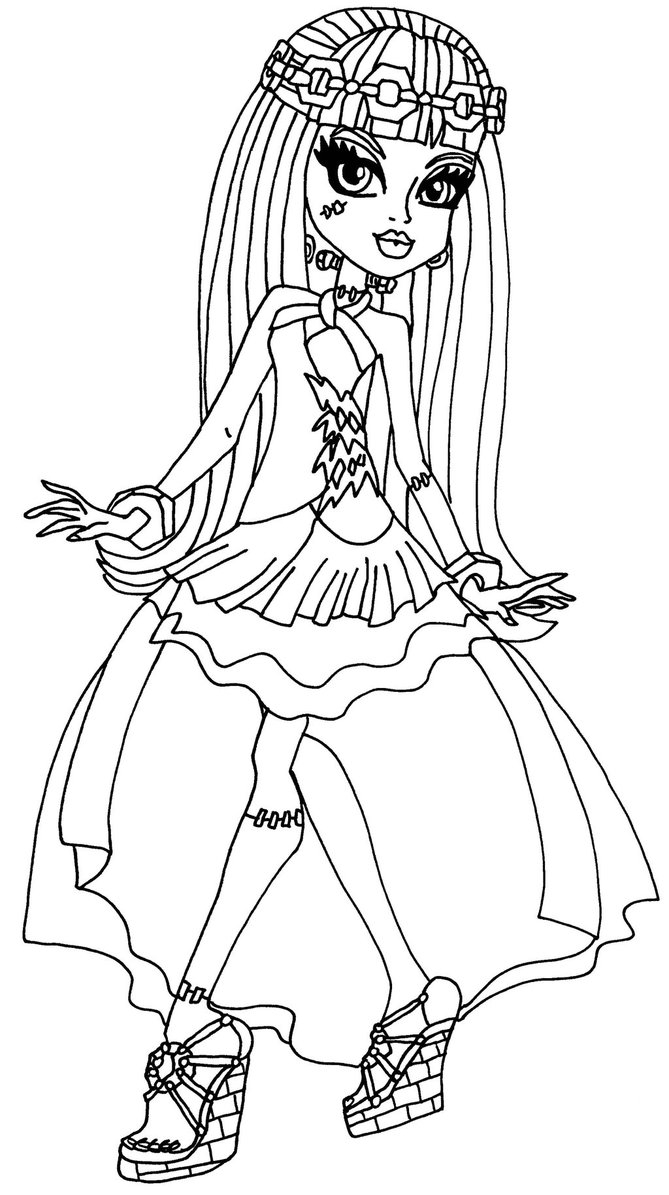 669x1195 Monster High Coloring Pages Wishes Download Free Coloring Sheets