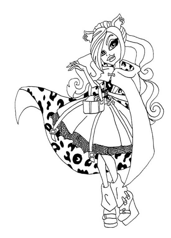 550x765 Monster High Coloring Pages Wishes Wisp