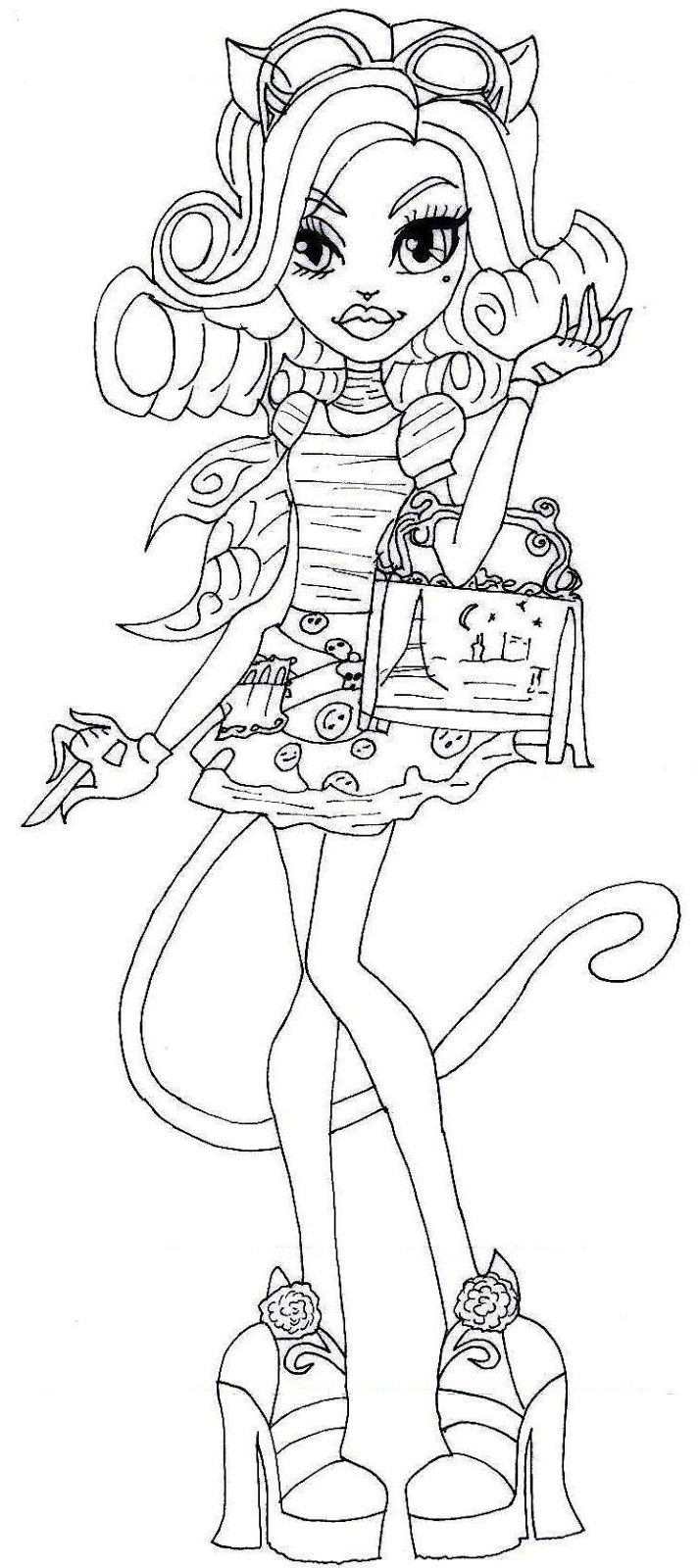 713x1600 Monster High Wishes Coloring Pages