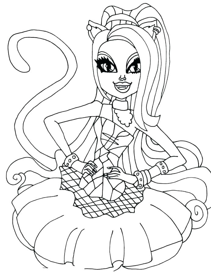 692x900 Monster High Characters Coloring Pages Free Download Page All