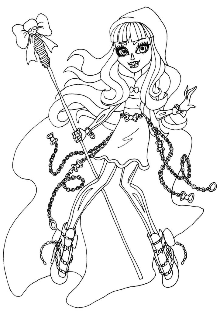 724x1024 Coloring Pages For Girls Monster High Clawdeen Boo Free Printable