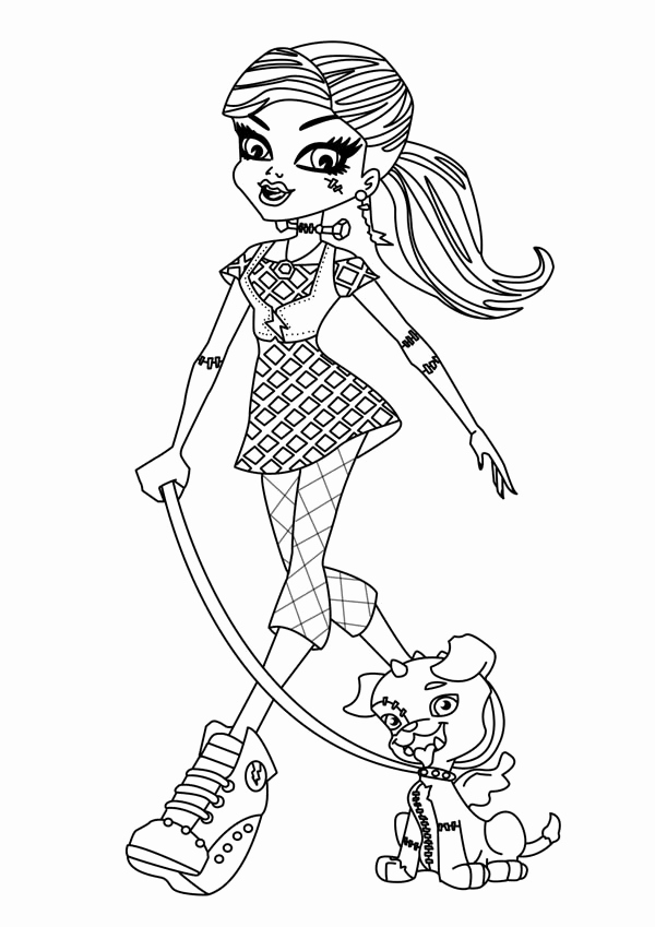 600x849 Coloring Pages Of Monster High Characters Gallery Monster High