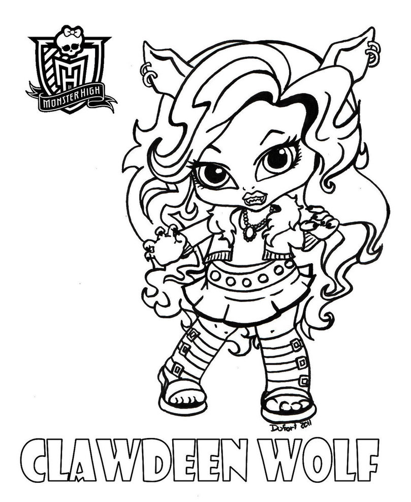 809x988 Free Printable Monster High Coloring Pages For Kids