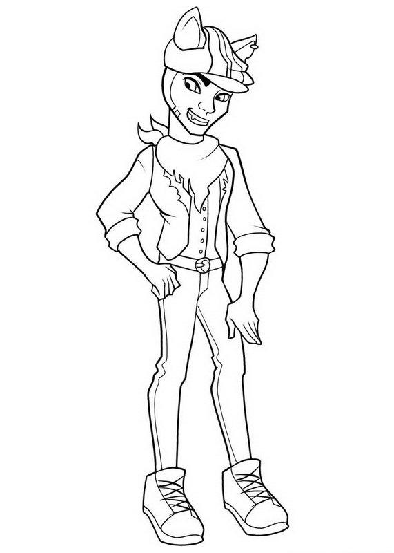 571x800 Clawd Wolf Monster High Coloring Page