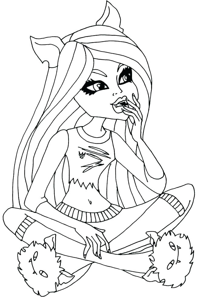 700x993 Clawdeen Wolf Coloring Page