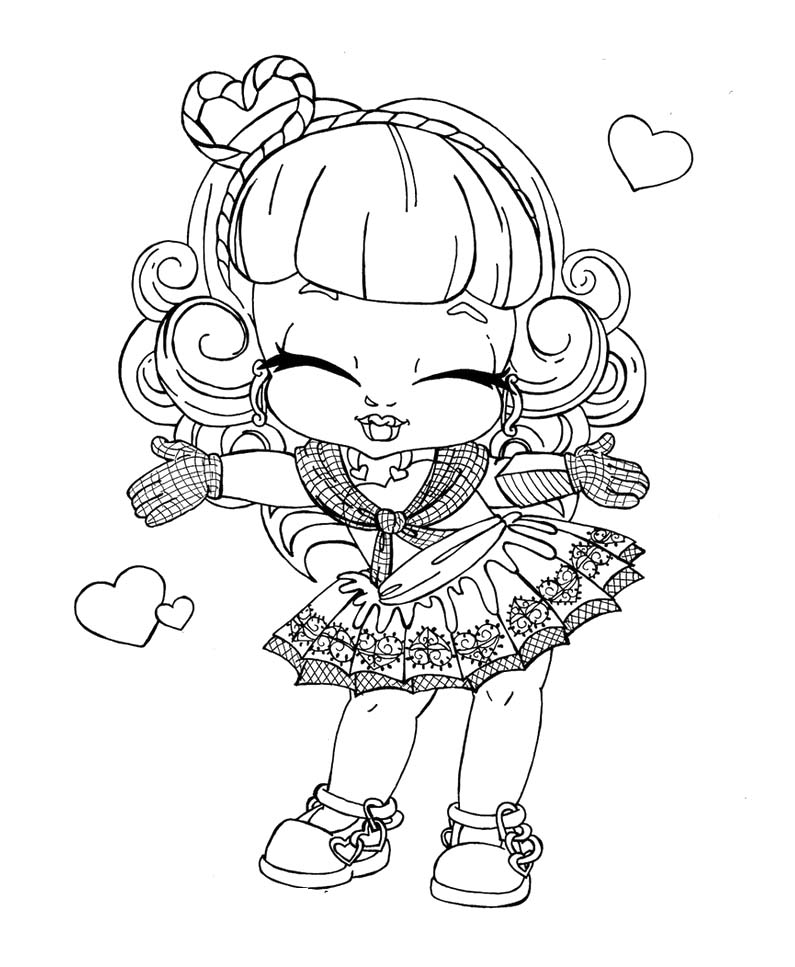 795x967 Baby Monster High Coloring Page