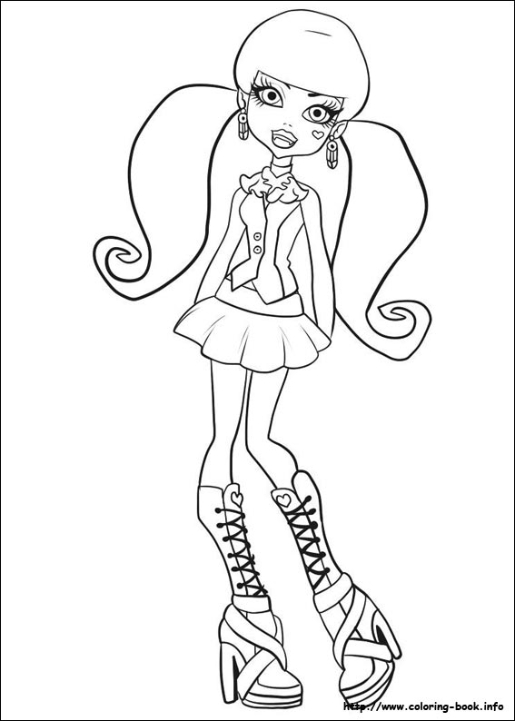 567x794 Monster High Coloring Picture Coloring