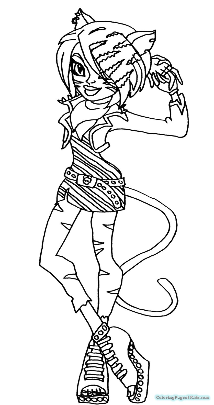 837x1584 Toralei Monster High Coloring Pages Coloring Pages For Kids