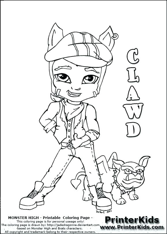 580x812 Monster High Doll Coloring Pages Baby Monster High Coloring Pages