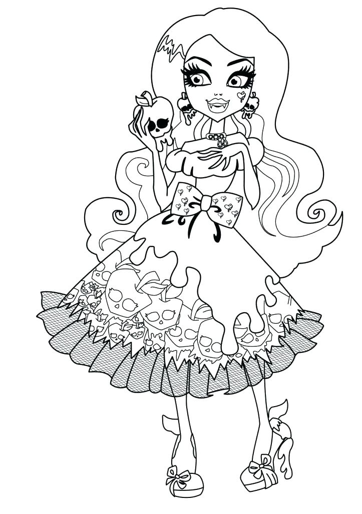 723x1024 Printable Monster High Coloring Pages Monster High Coloring Pages