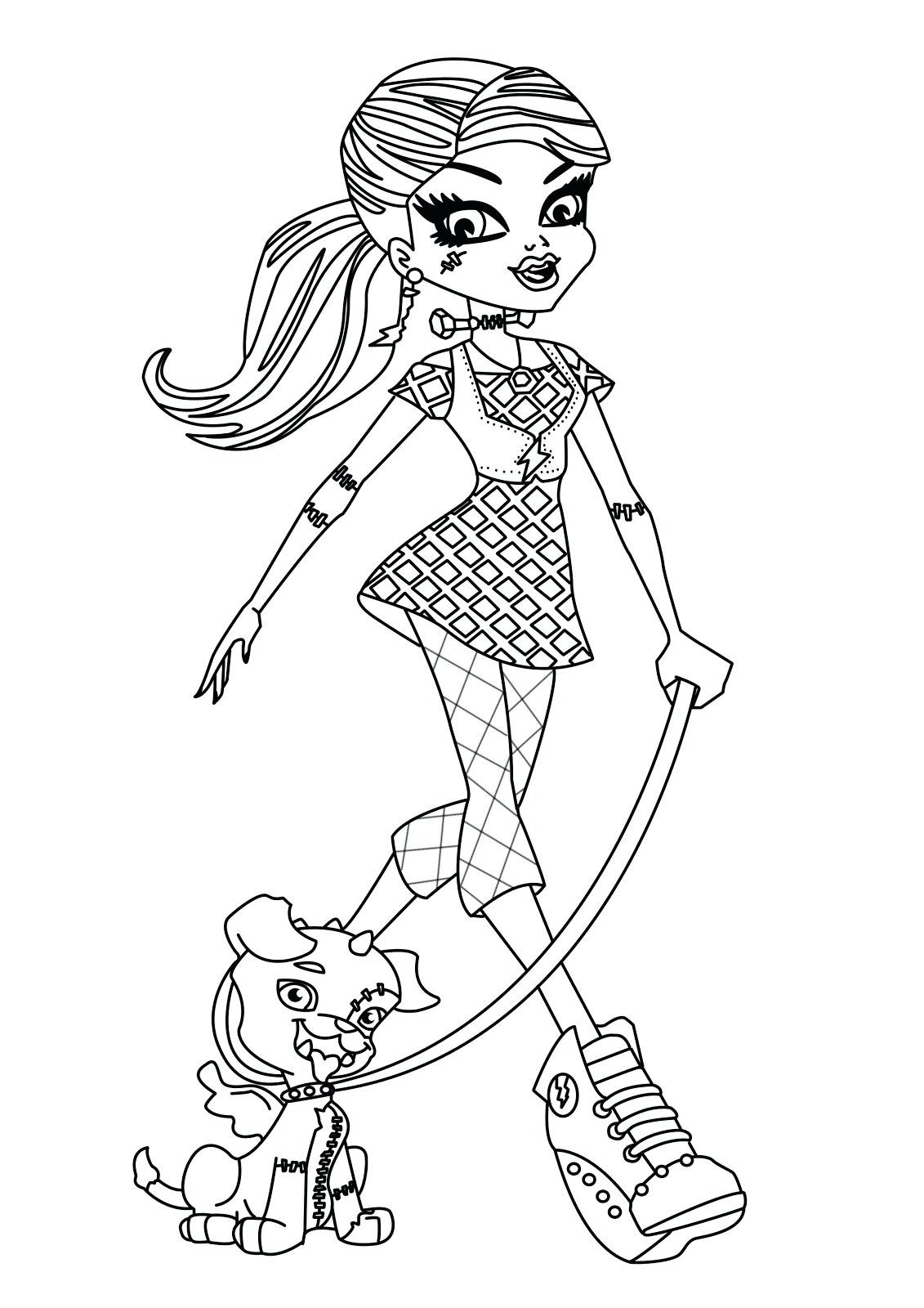 1131x1600 Coloring Pages Free Monster High Coloring Pages Page All
