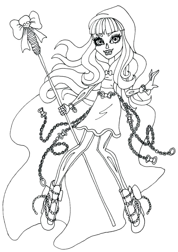 724x1024 Monster High Characters Coloring Pages