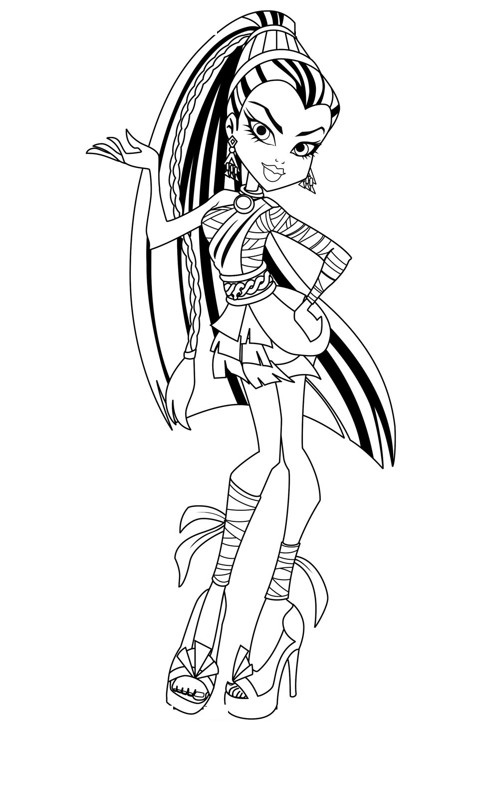 980x1600 Chibi Monster High Coloring Pages Download And Print For Free
