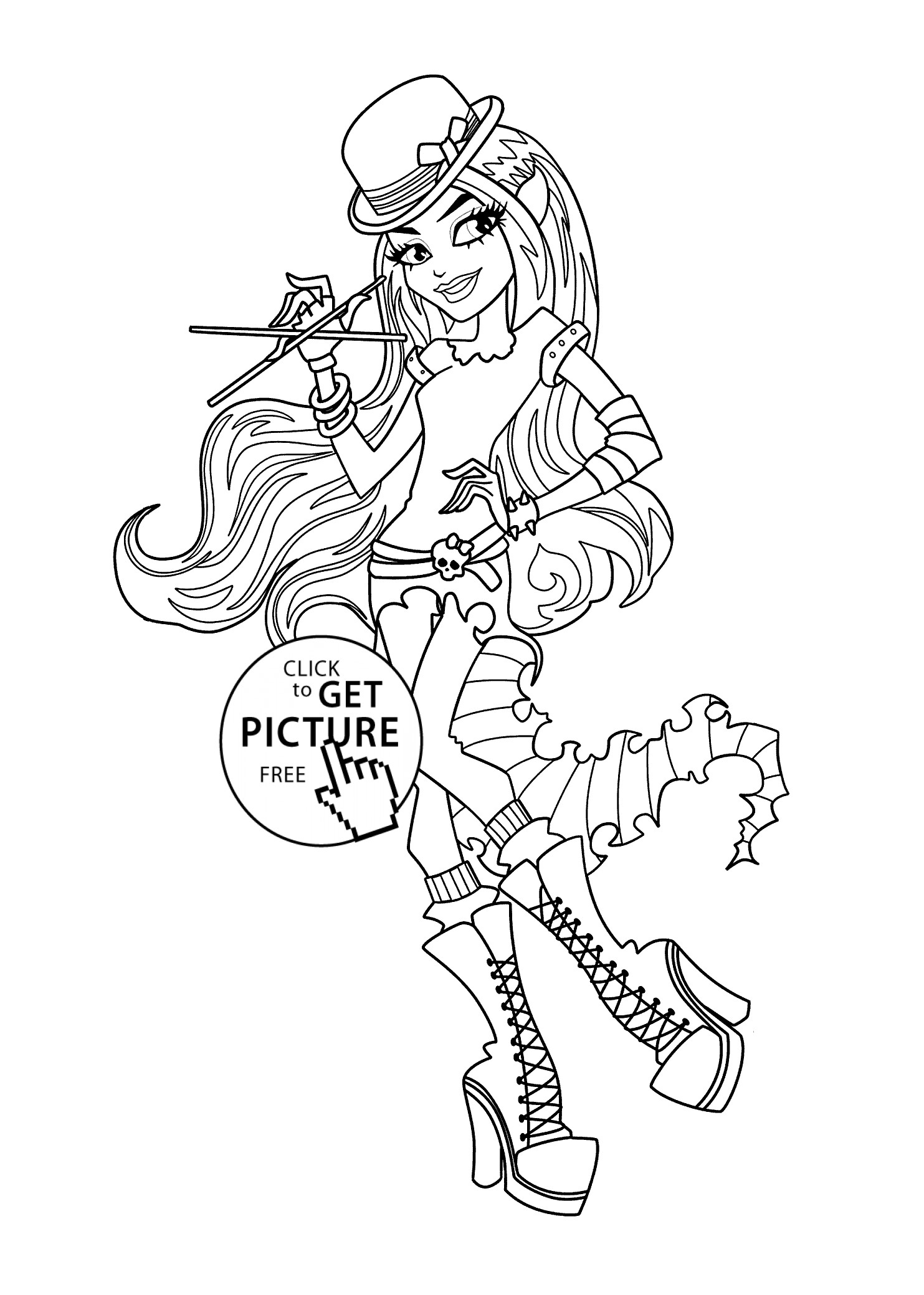 1483x2079 Inspiration Monster High Coloring Pages Catty Noir Google Search