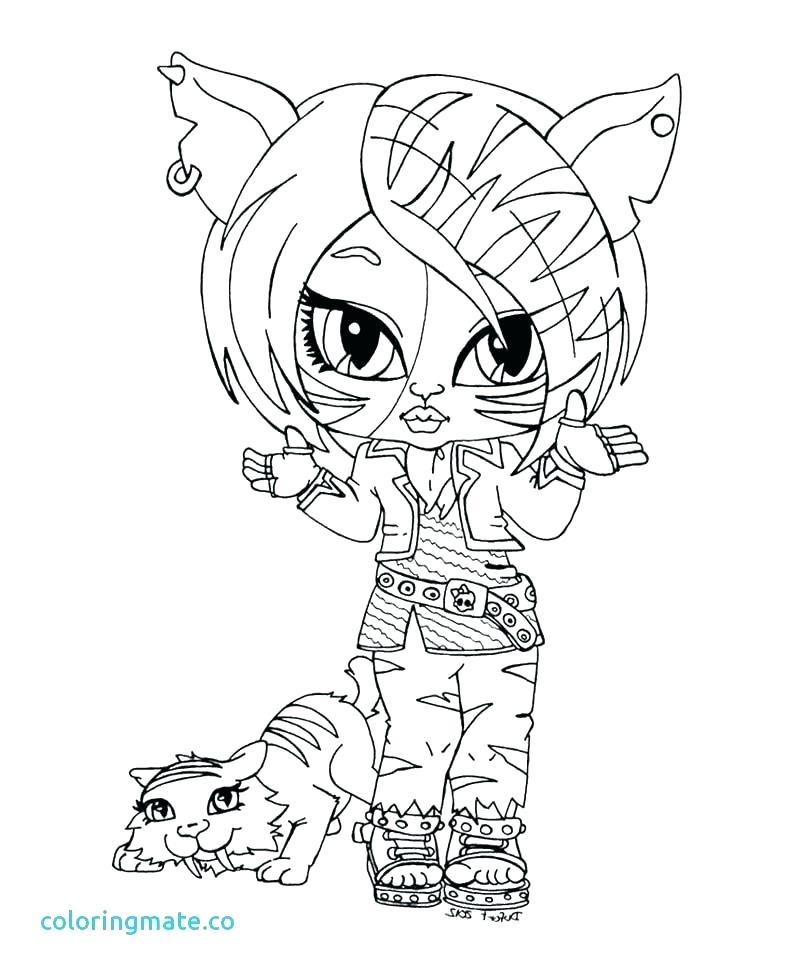 800x978 Monster High Catty Noir Printable Coloring Pages Dolls Beautiful