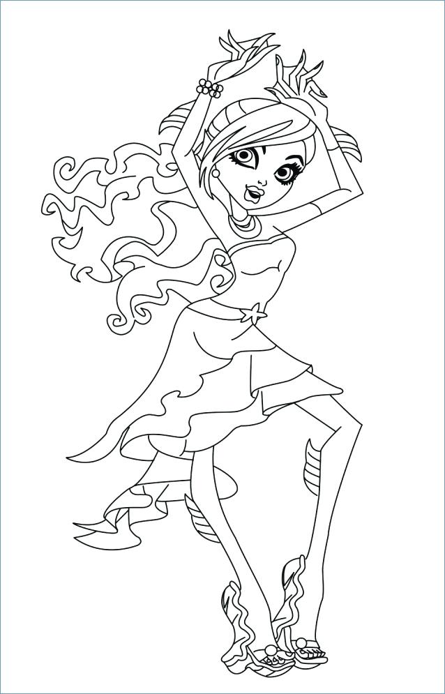 638x995 Monster High Coloring Page Monster High Coloring Pages Wolf Ever
