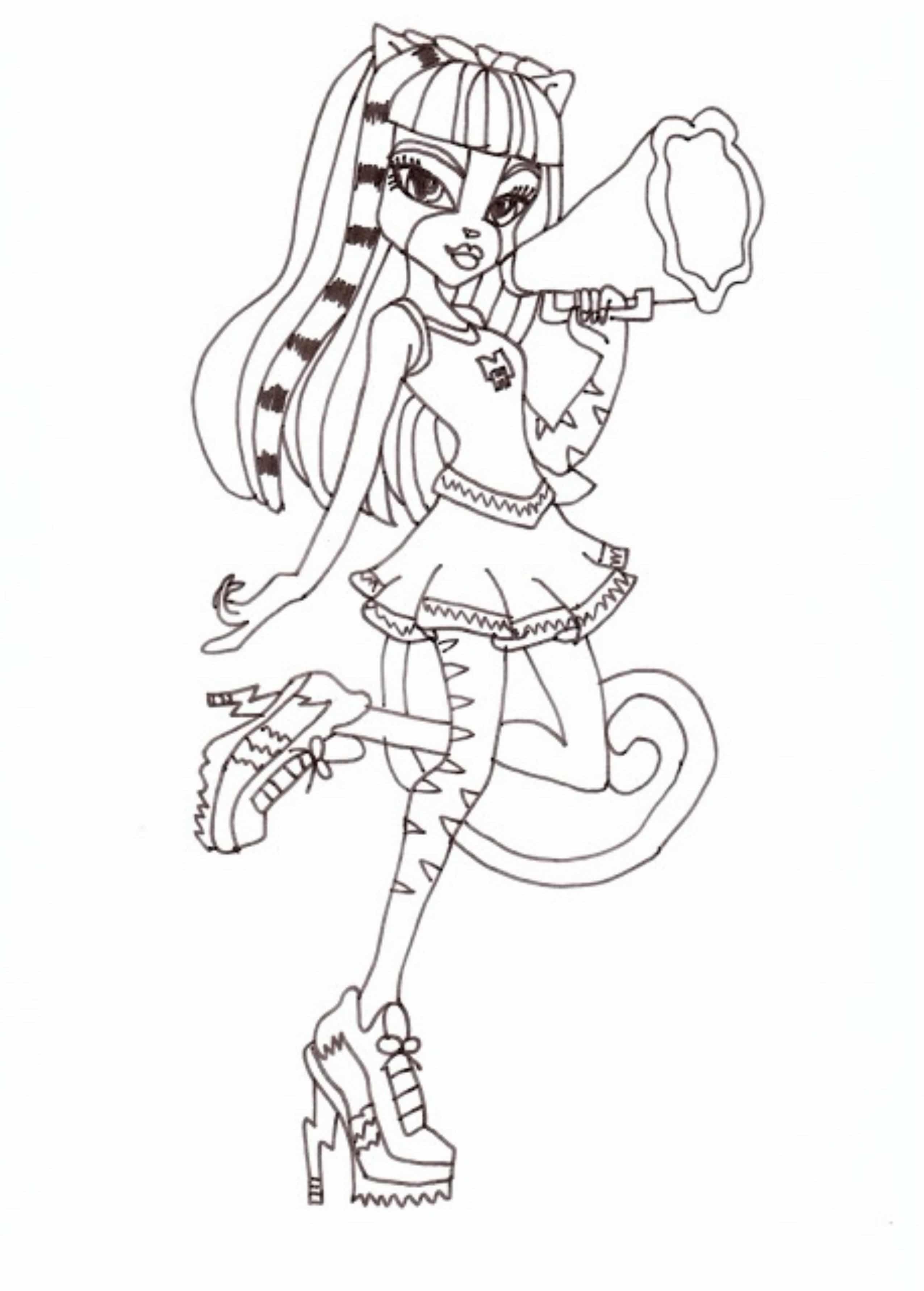 2551x3564 Monster High Coloring Pages Inspirational Monster High Coloring