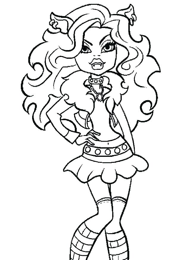598x872 Monster High Coloring Page Icontent