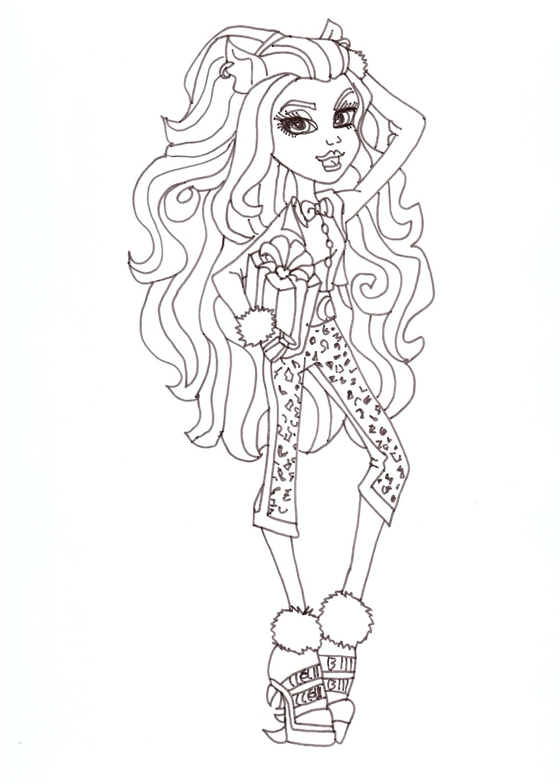 1144x1600 Monster High Coloring Pages To Print Awesome Free Printable
