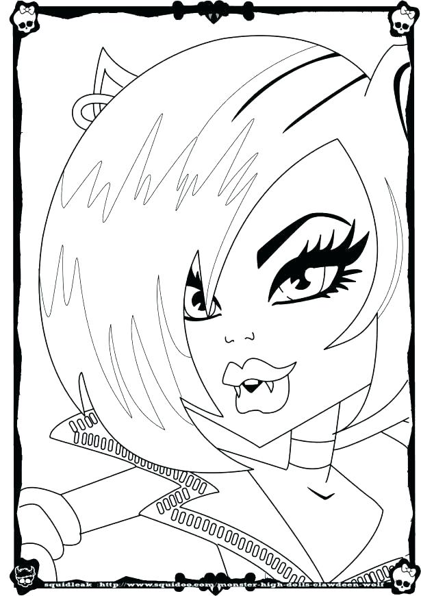 615x870 Clawdeen Coloring Pages