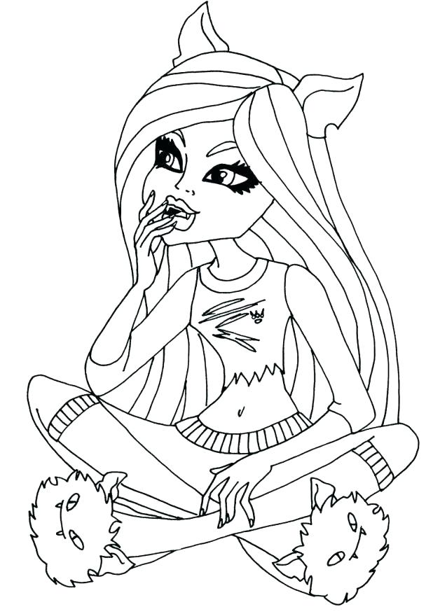 618x877 Monster High Coloring Pages Printable Monster High Color Book