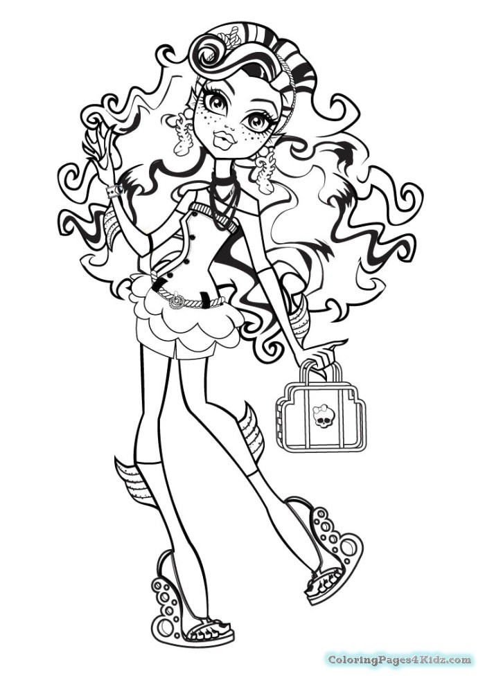 700x982 Monster High Coloring Pages Lagoona Blue Coloring Pages For Kids