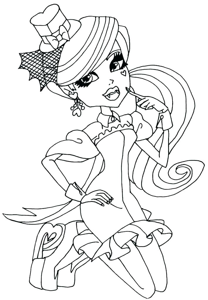 709x1024 Monster High Coloring Online Monster High Coloring Pages To Colour