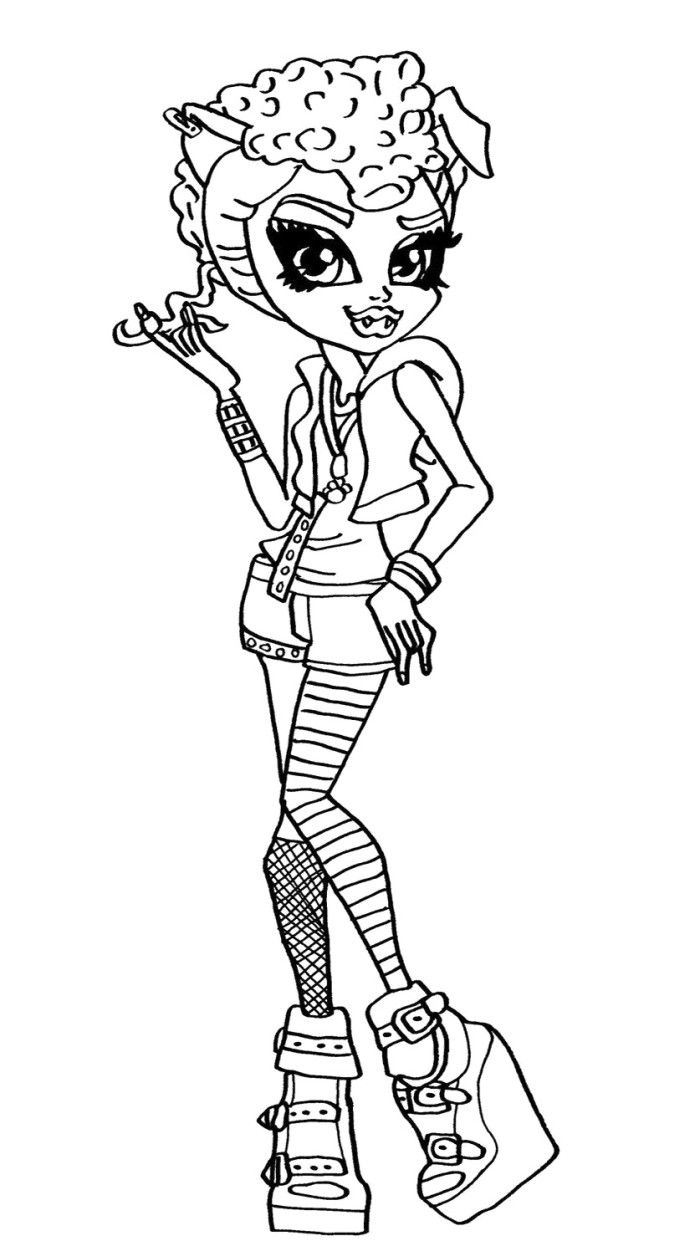 Monster High Coloring Pages Online at GetDrawings | Free download