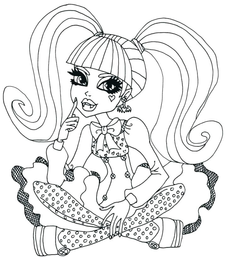 728x817 Monster High Printable Coloring Pages Free Monster High Coloring